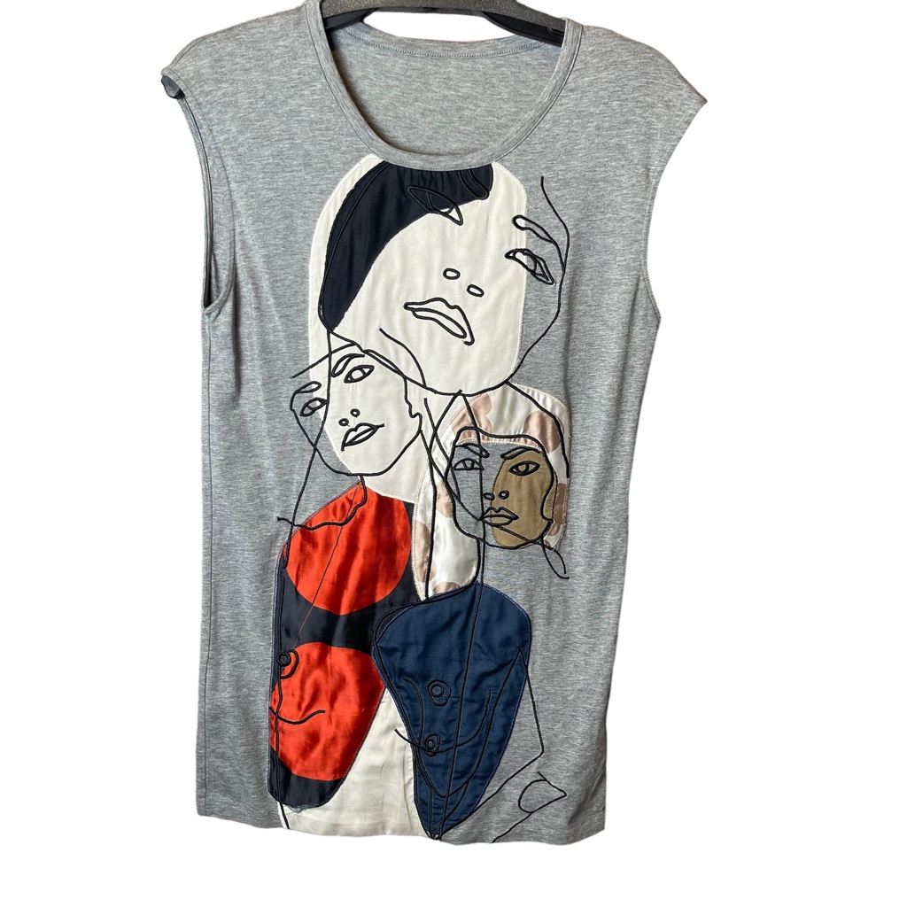 Stella Mccartney X Gary Hume Muscle Tee Top - Size 38